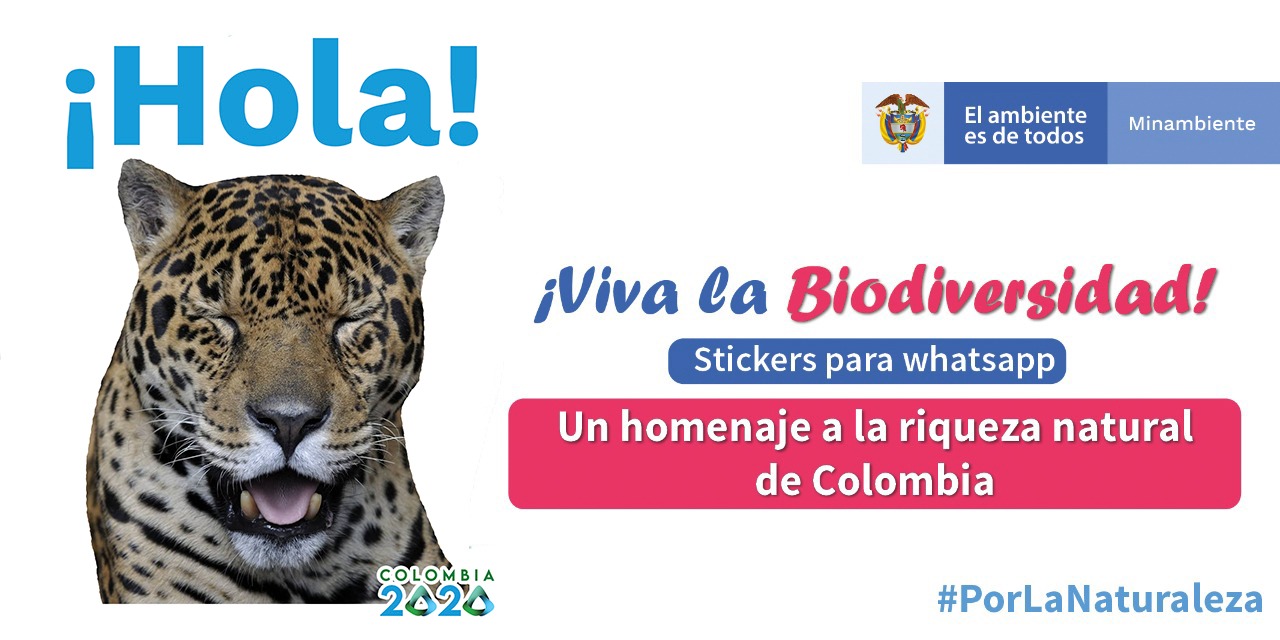 ‘Viva la biodiversidad’, nueva colección de stickers para WhatsApp de MinAmbiente
