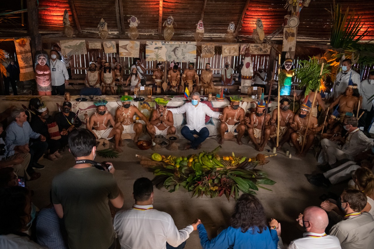 En Leticia, Gobierno y líderes mundiales firmaron una declaración que protege la biodiversidad del planeta