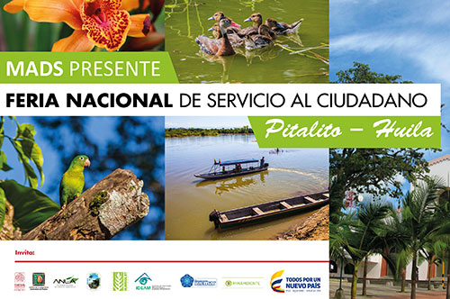 Minambiente presente en Feria Nacional de servicio al ciudadano en Pitalito, Huila