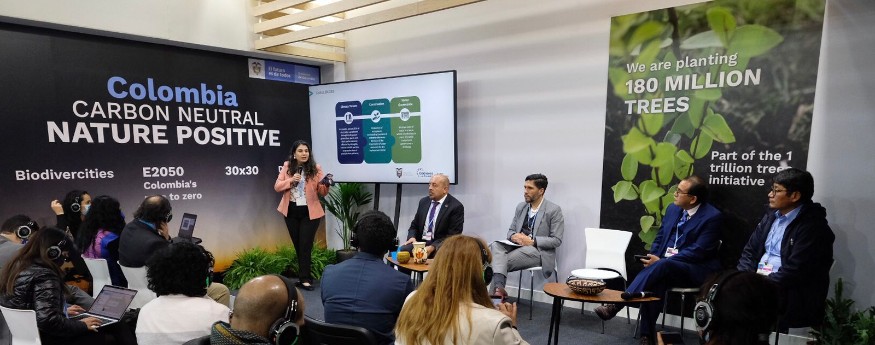 El pabellón de Colombia en la COP26 no dejará huella de carbono