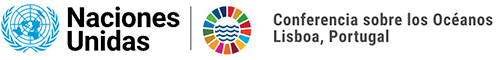 logo naciones unidad y la conferencia sobre los océanos Lisboa, Portugal