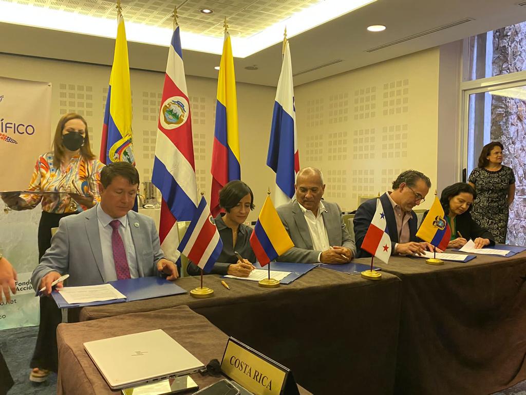 Colombia firma acuerdo con tres países para  blindar el Corredor Marino del Pacífico