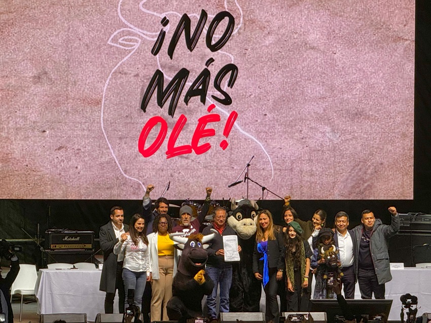 Ley ‘No Más Olé’ es un símbolo de hacer la Paz con la Naturaleza