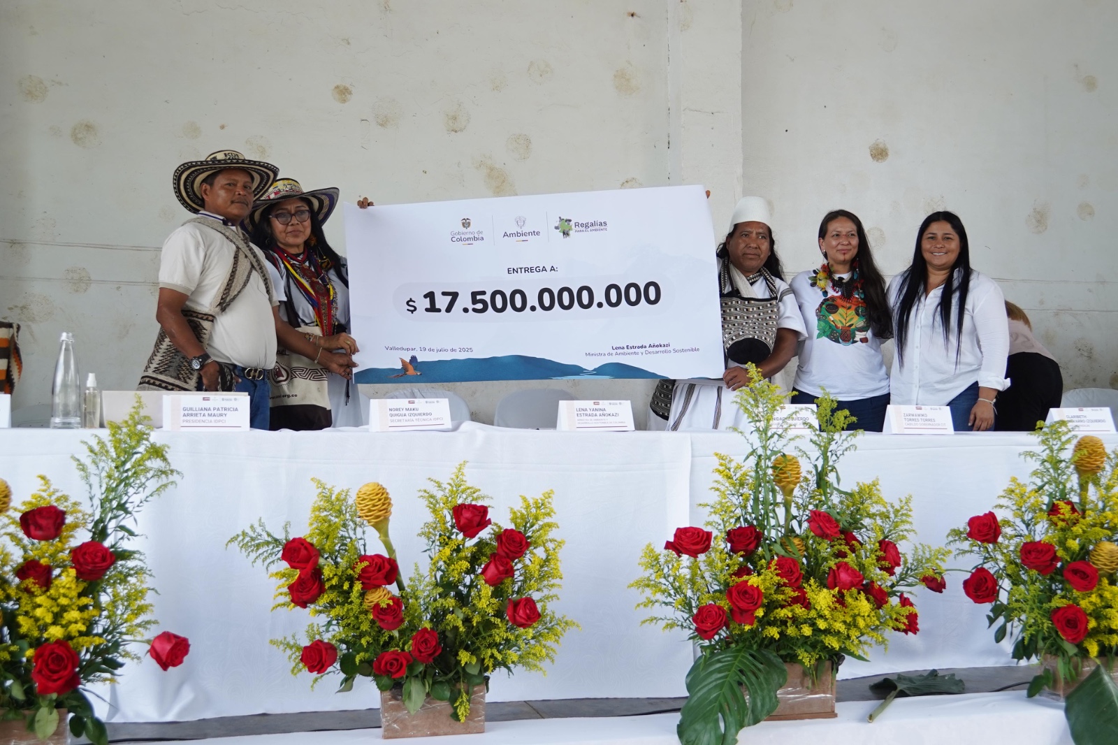 Ministra Lena Estrada anuncia $17 mil millones para restauración ecológica en territorio Arahuaco