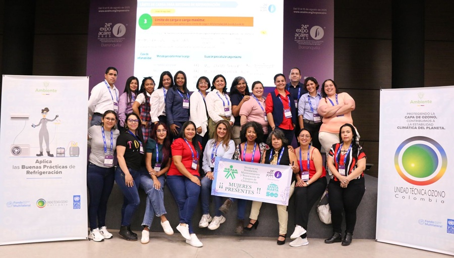 Mujeres se abren paso en el sector de refrigeración y aire acondicionado en Colombia